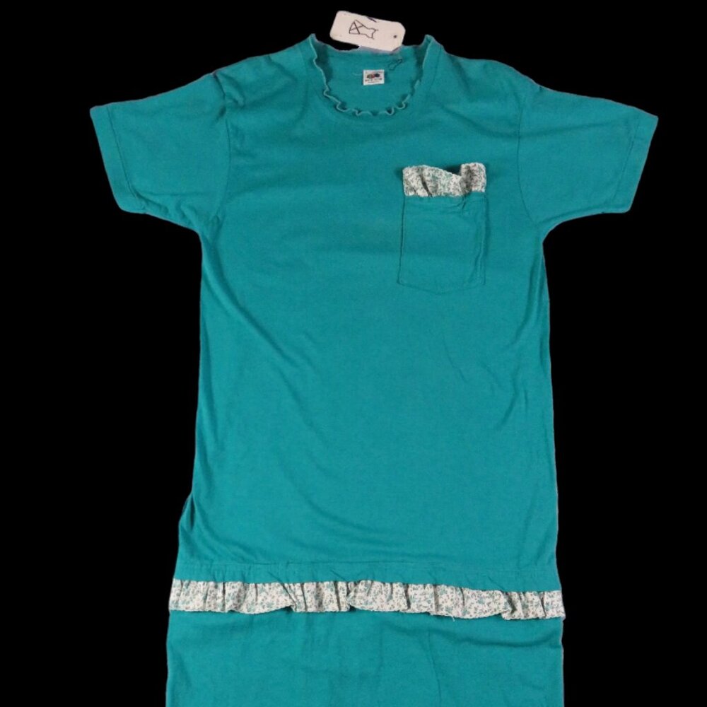 size large 80s midi shirt dress